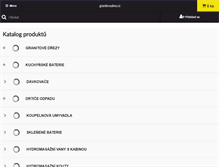Tablet Screenshot of granitovydrez.cz
